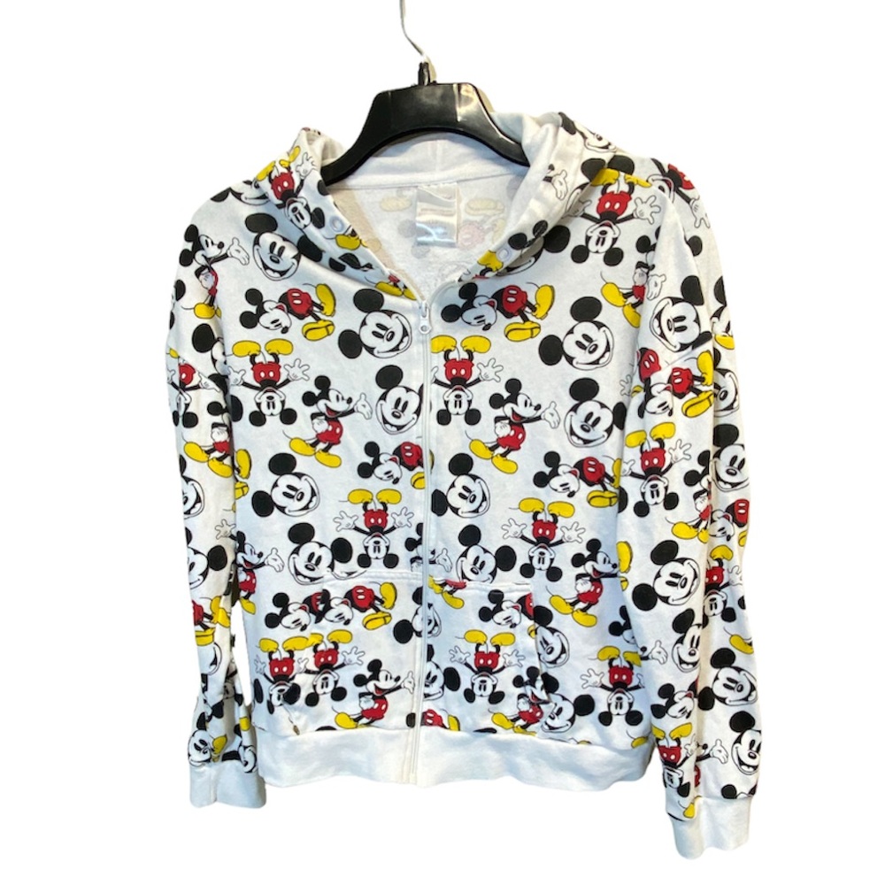 Disney’s Mickey Mouse Print Zip-Front Hoodie